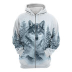 Love Wolf Native American 3D All Over Printed Shirts for Women