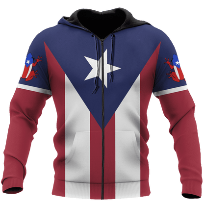 Customize Name Puerto Rico 3D All Over Printed Unisex Shirts