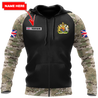 Personalized Name XT Bristish Veteran Coat of Arms 3D Printed Shirts TNA01042105