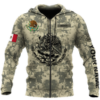 Personalized Mexican Army 3D All Over Printed Hoodies