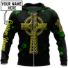 Irish St.Patrick day 3d hoodie shirt for men and women custom name