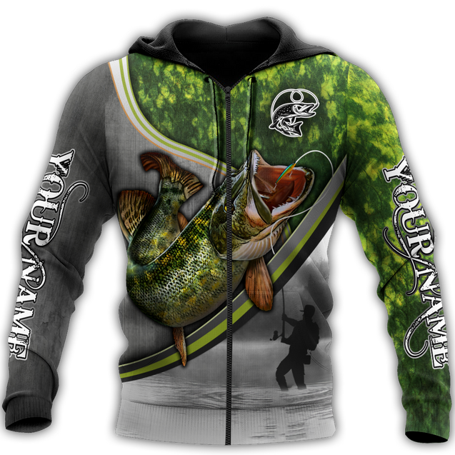 Custom name Pike fishing Fisherman Camo 3D Design print shirts