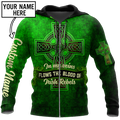 Irish Rebels St.Patrick day 3d hoodie shirt for men and women custom name