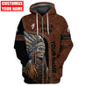 Customized Name Native American 3D All Over Printed Shirts for Women