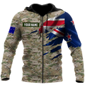 Remembrance New Zealand Camo Soldier 3D print shirts