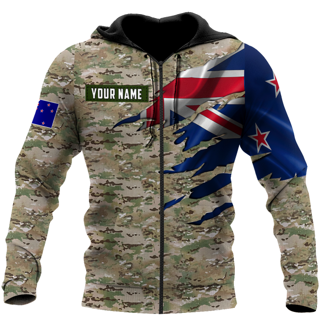 Remembrance New Zealand Camo Soldier 3D print shirts