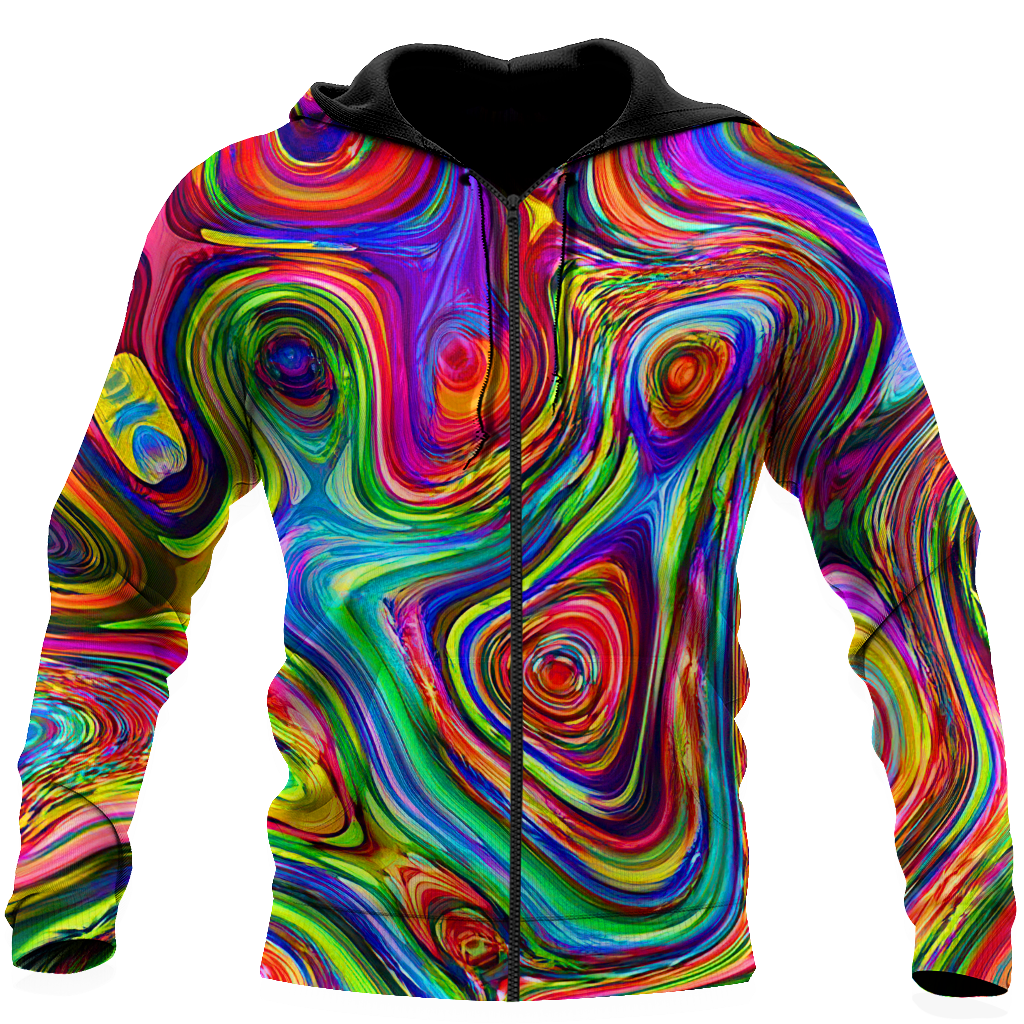 Colorful Hippie Lover Hoodie For Men And Women DQB06022101