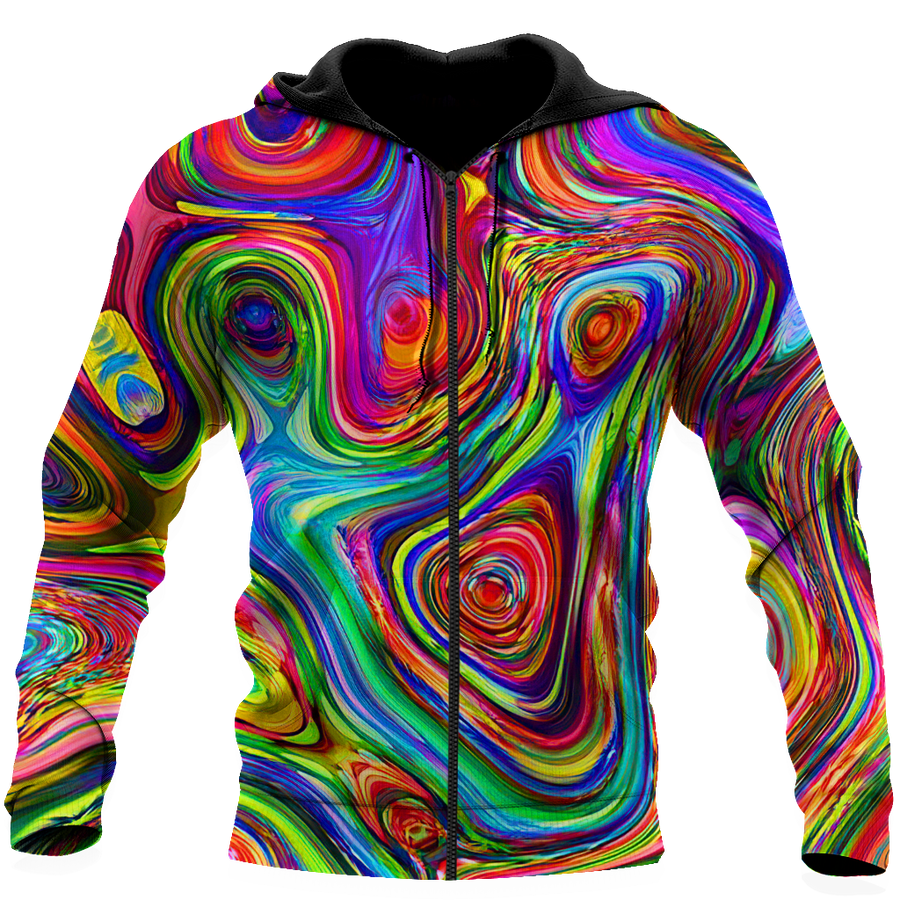 Colorful Hippie Lover Hoodie For Men And Women DQB06022101