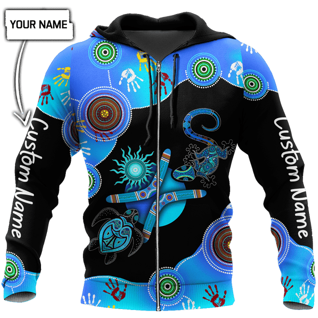 Custom name Aboriginal Naidoc Week 2021 Blue Turtle Lizard shirts