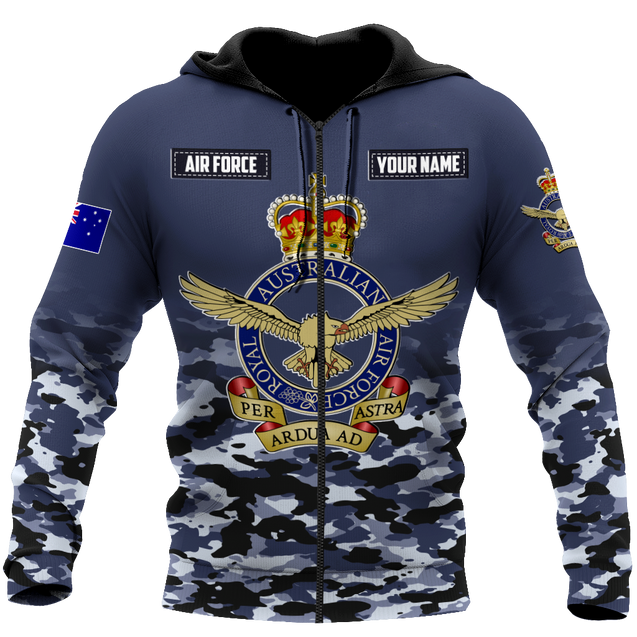 Premium Personalized Royal Australian Air Force 3D All Over Printed Unisex Shirts TN