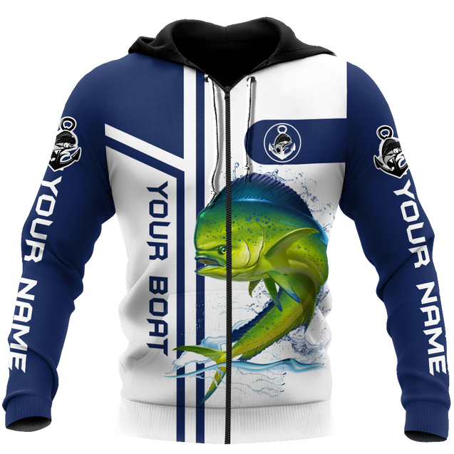 Custom name Mahimahi fishing team Catch and Release 3D Design print shirts