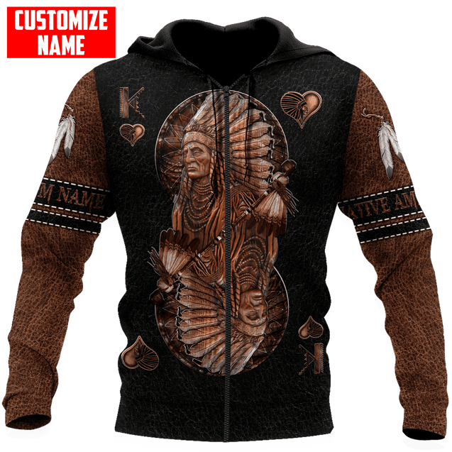 Customized name Native American 3D All Over Printed Unisex Shirts