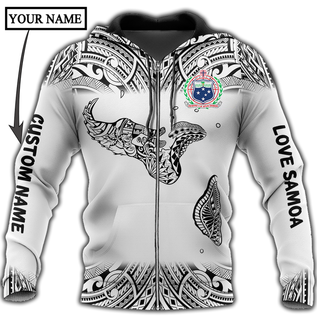 Amazing Polynesian Personalized Samoa Map Tattoo Unisex Deluxe Hoodie ML
