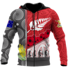 Premium Unisex Hoodie Remember Anzac Day Maori Tattoo ML