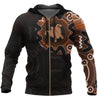 Australia In My Heart Aboriginal Tattoo Turtle-Apparel-HD09-Zip -Up Hoodie-S-Vibe Cosy™
