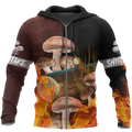 Beautiful Shiitake mushrooms 3D all over printing shirts for men and women TR0405201-Apparel-Huyencass-Zipped Hoodie-S-Vibe Cosy™