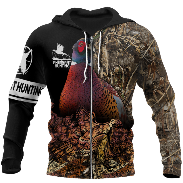 Pheasant Hunting 3D All Over Printed Shirts For Men And Women MP938-Apparel-MP-Zipped Hoodie-S-Vibe Cosy™