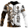 The Gold Lion Tattoo Over Printed Hoodie