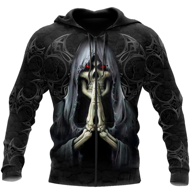 June Guy Skull 3D All Over Printed Unisex Hoodie