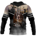 Pheasant Hunting Springer Spaniel 3D All Over Printed Shirts For Men And Women JJ180103-Apparel-MP-Zipped Hoodie-S-Vibe Cosy™