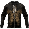 New Zealand Maori Hoodie, Wairua Tattoo Turtle Pullover Hoodie - Gold JJ150102 PL-Apparel-PL8386-Zipped Hoodie-S-Vibe Cosy™