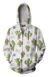 All Over Printing Cacti Pots Shirt-Apparel-Phaethon-Zip-S-Vibe Cosy™