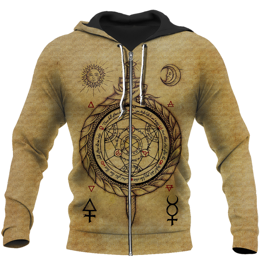 Alchemy 3D All Over Printed Shirts Hoodie JJ140106-Apparel-MP-Hoodie-S-Vibe Cosy™