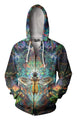 3D All Over Galaxy Bumble Bee Hoodie-Apparel-Phaethon-Zipped Hoodie-S-Vibe Cosy™