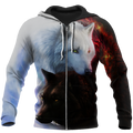 Wolf 3D All Over Printed Shirts For Men and Women JJ280401-Apparel-TT-Zipped Hoodie-S-Vibe Cosy™