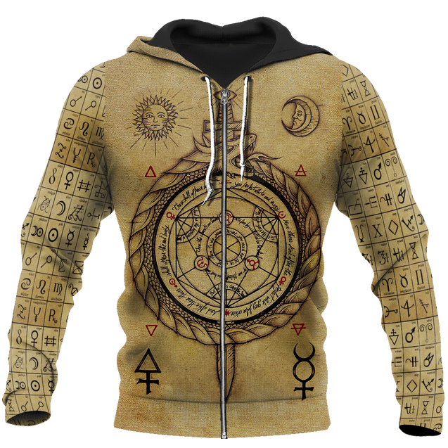 Alchemy 3D All Over Printed Shirts Hoodie JJ020101-Apparel-MP-Zipped Hoodie-S-Vibe Cosy™