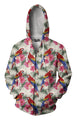 3D All Over Printing Scarlet Macaw And Flower Shirt-Apparel-Phaethon-Zip-S-Vibe Cosy™