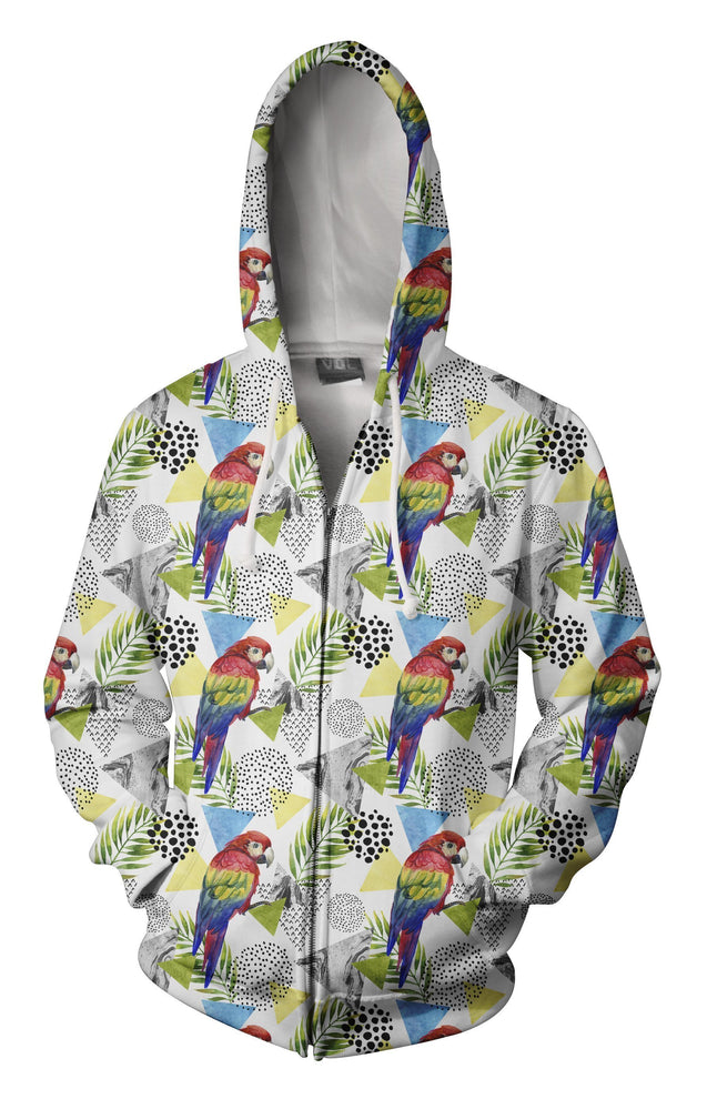 All Over Printing Beautiful Scarlet Macaw Shirt-Apparel-Phaethon-Zip-S-Vibe Cosy™