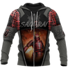 Samurai 3D All Over Printed Shirts JJ301201-Apparel-MP-Zipped Hoodie-S-Vibe Cosy™