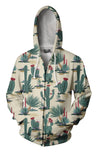 3D All Over Printing Cactus Hoodie-Apparel-NTH-Zip-S-Vibe Cosy™