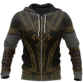 3D printed Knight Armor Tops MP810-Apparel-MP-Zipped Hoodie-S-Vibe Cosy™