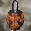 Fire Phoenix Flying 3D All Over Printing Hoodie-Apparel-Phaethon-Zip-S-Vibe Cosy™