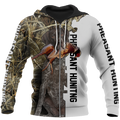 Pheasant Hunting 3D All Over Printed Shirts For Men And Women JJ140202-Apparel-MP-Zipped Hoodie-S-Vibe Cosy™