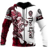 The Red Lion Tattoo Over Printed Hoodie