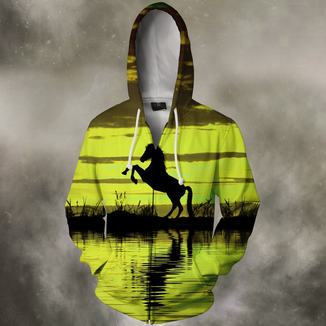 3D All Over Print Silhouette Hourse Shirts 2-Apparel-Phaethon-Zip-S-Vibe Cosy™