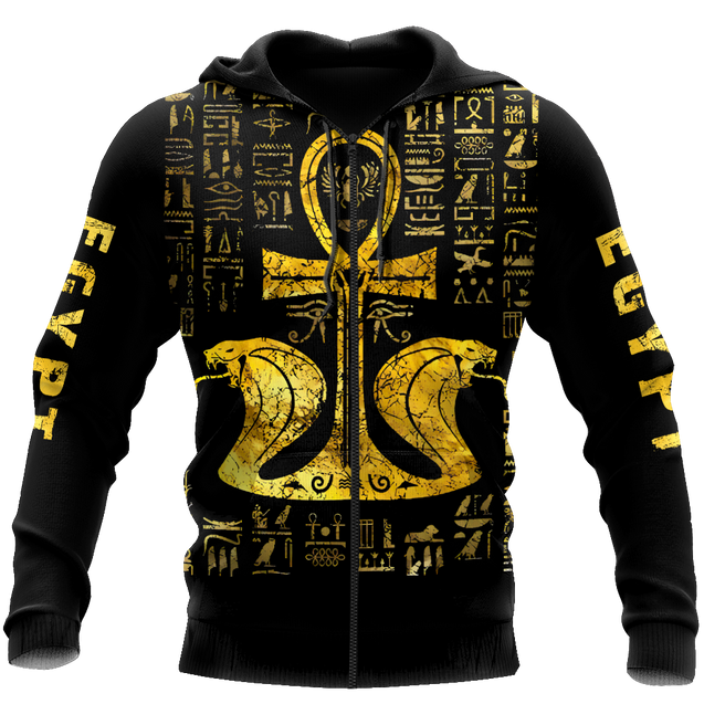 3D All Over Printed Ankh Ancient Egypt Hoodie Clothes MP08082002