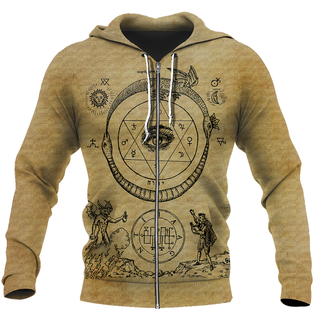 Alchemy 3D All Over Printed Shirts Hoodie JJ140102-Apparel-MP-Zipped Hoodie-S-Vibe Cosy™
