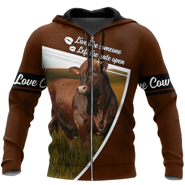 Cow 3d hoodie shirt for men and women DD11182007