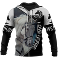 Love Horse 3D All Over Printed Shirts JJ230402-Apparel-TA-Zipped Hoodie-S-Vibe Cosy™