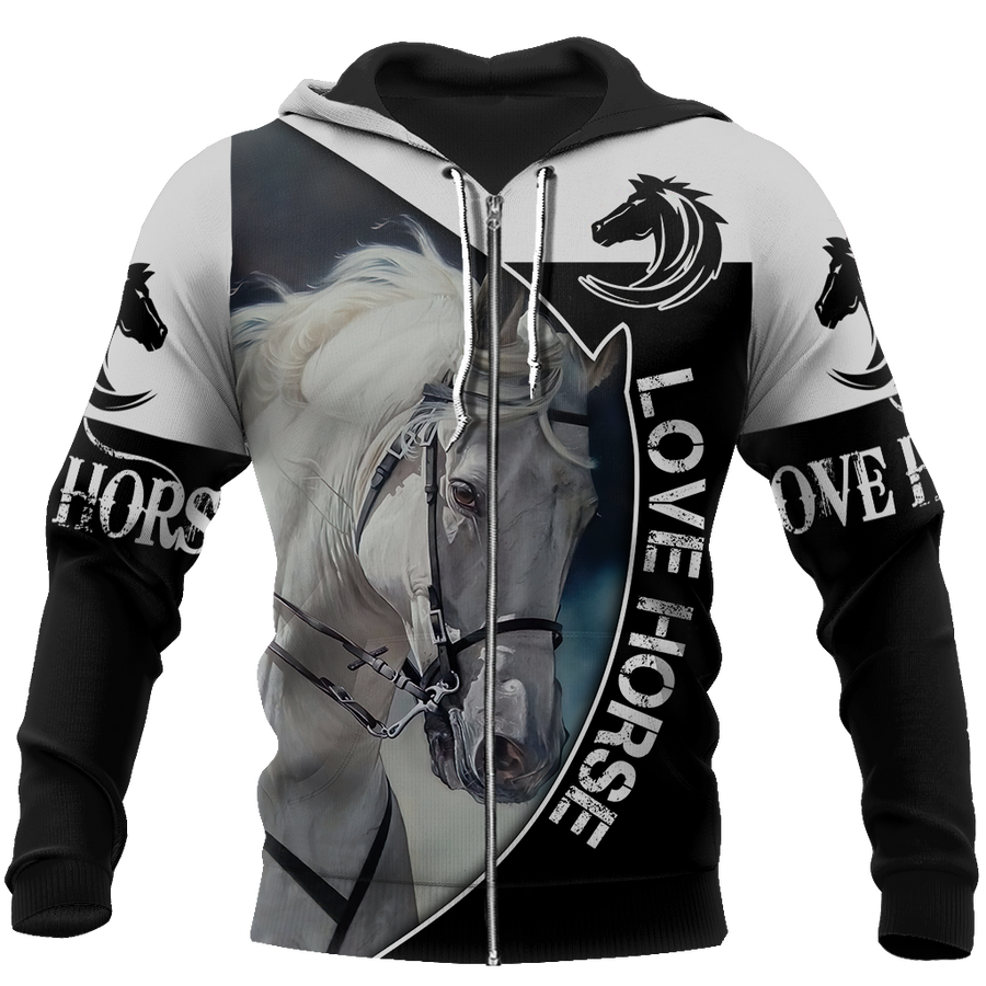 Love Horse 3D All Over Printed Shirts JJ230402-Apparel-TA-Hoodie-S-Vibe Cosy™