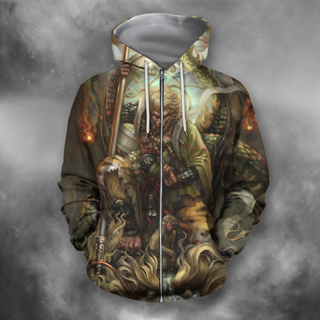 3D All Over Print Wukong Art-Apparel-PHL-Zip-S-Vibe Cosy™