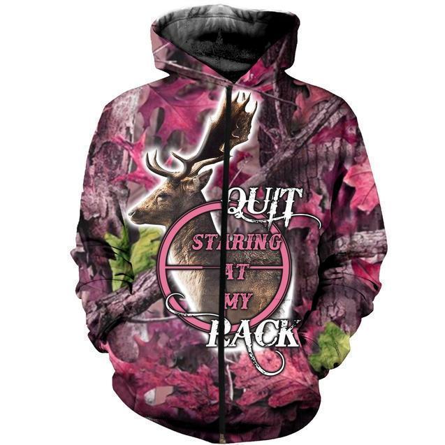 3D All Over Printed Deer Hunting Clothes-Apparel-HP Arts-ZIPPED HOODIE-S-Vibe Cosy™