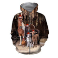 3D All Over Printed Christmas Family Farm Shirt-Apparel-6teenth World-ZIPPED HOODIE-S-Vibe Cosy™