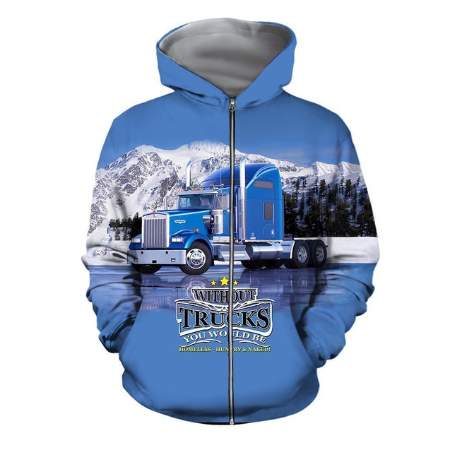 3D All Over Printed Truck Clothes-Apparel-6teenth World-ZIPPED HOODIE-S-Vibe Cosy™