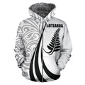 New Zealand Maori Silver Fern Hoodie Black PL144-Apparel-PL8386-Hoodie-S-Vibe Cosy™