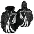 New Zealand Maori Silver Fern Hoodie White PL148-Apparel-PL8386-Hoodie-S-Vibe Cosy™